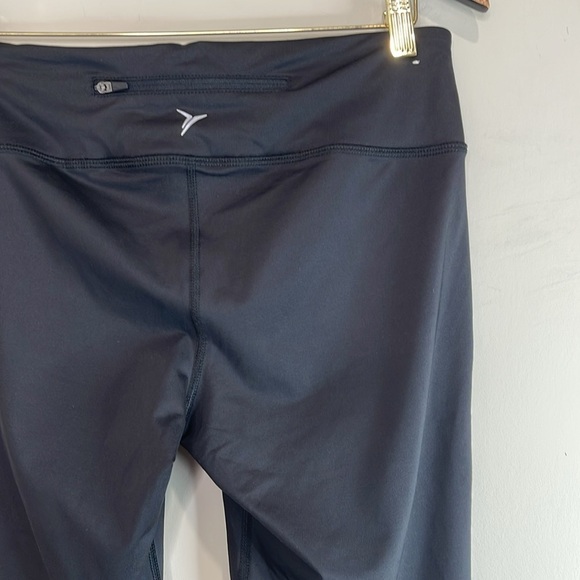 Old Navy Active Go-Dry Fitted Run Tight Leggings Black Jack Low Rise M - Picture 7 of 12